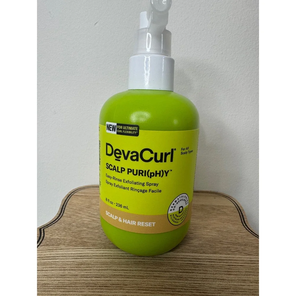 DevaCurl Scalp Puri(ph)y Easy-Rinse Exfoliating Spray 8oz Scalp Hair Reset NEW